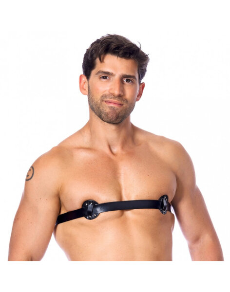 Rimba Male nipple harness with nails inside