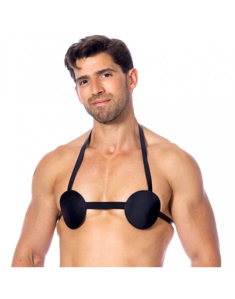 Rimba Male nipple harness with nails inside