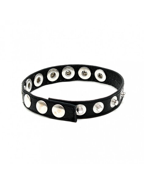 Rimba Penis Strap Decorated with Snap Buttons Black