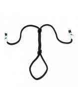Rimba Nipple Clamps with Cord for Penis or Balls Black
