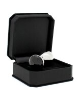 Rimba Anal Plug with Crystal Silver Black Ø 3 cm