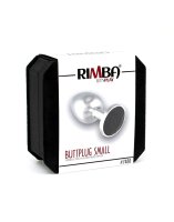 Rimba Anal Plug with Crystal Silver Black Ø 3 cm