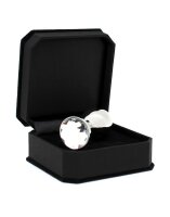 Rimba Analplug mit Kristall Silber Ø 3 cm