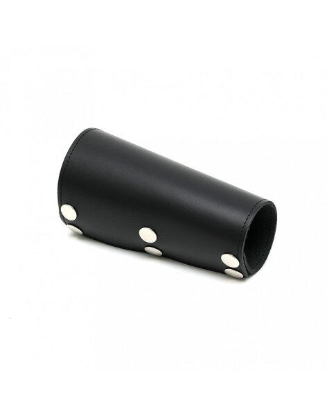 Rimba Armmanschette aus Leder Schwarz