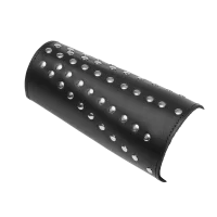 Rimba Leather Arm Cuff Decorated with Studs Black
