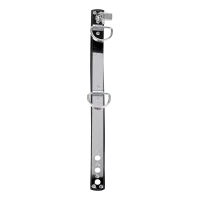 Rimba Leder Halsband mit Vorhängeschloss Silber Schwarz