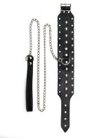 Rimba Collar with Studs and Chains Black
