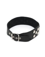 Rimba Collar Decorated with Studs Black S-M