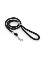 Rimba Leash made of Bondage Rope with Carabiner Hook Black