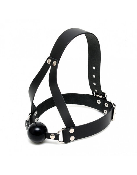 Rimba ball gag with head strap black Ø 4.4 cm