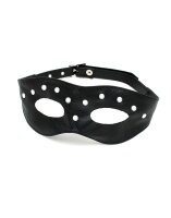 Rimba adjustable eye mask with studs black