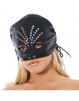 Rimba mask decorated with studs black one size