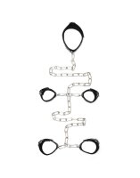 Rimba Neck to arm to ankle cuff combination with chain