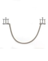 Rimba Adjustable Nipple Clamps with Chain Silver 2 Pieces