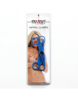 Rimba Scissor-Style Nipple Clamps Blue 2 Pieces