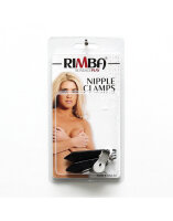 Rimba Nipple Clamps with Weight Black Silver 2 x 50 g