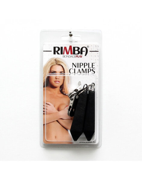 Rimba Nipple Clamps with Weight Black Silver 2 x 100 g