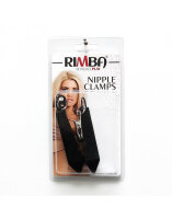 Rimba Nipple Clamps with Weight Black Silver 2 x 200 g