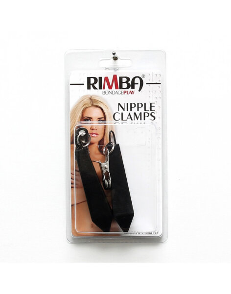 Rimba Nipple Clamps with Weight Black Silver 2 x 250 g
