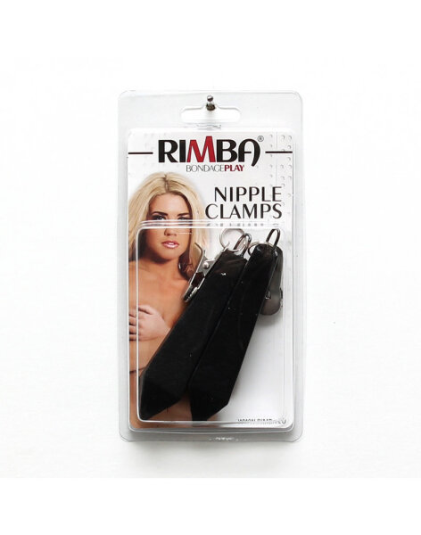 Rimba Nipple Clamps with Weight Black Silver 2 x 300 g