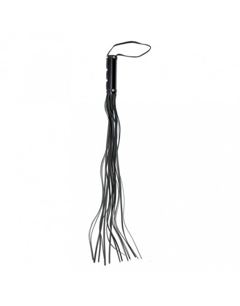 Rimba Bondage Play Whip with 19 Strings (80 cm) Black