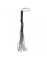 Rimba Bondage Play Whip with 19 Strings (80 cm) Black