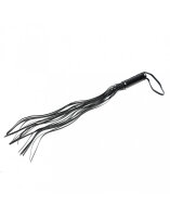 Rimba Bondage Play Whip with 19 Strings (80 cm) Black