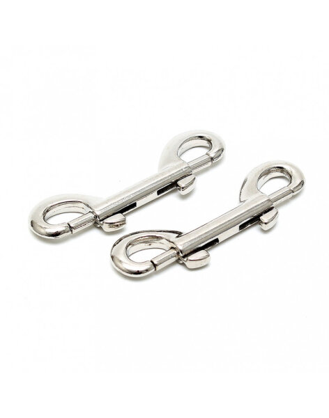 Rimba Double Carabiner Hooks Silver 2 Pieces