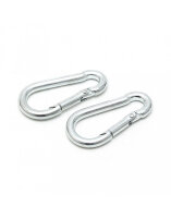Rimba Carabiner Hooks Silver 2 Pieces