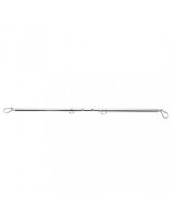 Rimba Adjustable Spreader Bar with 2 Rings and Carabiner Hooks Silver 55-85 cm