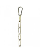 Rimba Chain with 2 Carabiner Hooks Silver 100 cm