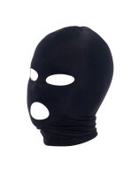 Rimba Maske mit offenen Augen und Mund Schwarz One Size