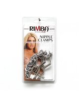 Rimba Adjustable Nipple Clamps with Chain Silver 2 Pieces