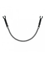 Rimba Nipple Clamps with Chain Black 2 Pieces