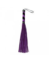 Rimba Whip with 36 Strands Purple Black 50 cm
