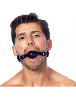 Rimba Ball Gag with Silicone Ball Black Ø 4.4 cm