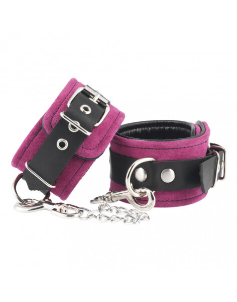 Rimba Handcuffs with Carabiner Hook Black Pink