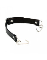 Rimba Mundknebel mit Lächelhaken Schwarz Silber