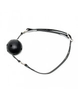Rimba Ball Gag mit Lederriemen Schwarz Ø 4,4 cm
