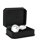 Rimba Analplug mit Kristall Silber Ø 4 cm