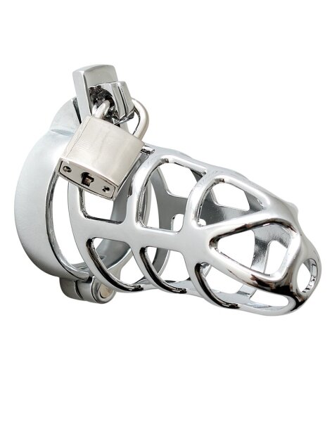 Rimba Penis Cage with Lock Silver 7 cm Ø 5 cm