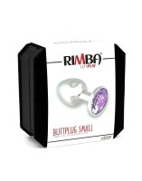 Rimba Anal Plug with Crystal Silver Purple Ø 3 cm