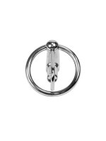 Rimba Penis Plug with Glans Ring Silver Ø 3.2 cm