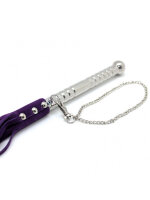 Rimba leather whip purple 52 cm
