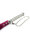 Rimba Leder Flogger Silber Rosa 52 cm