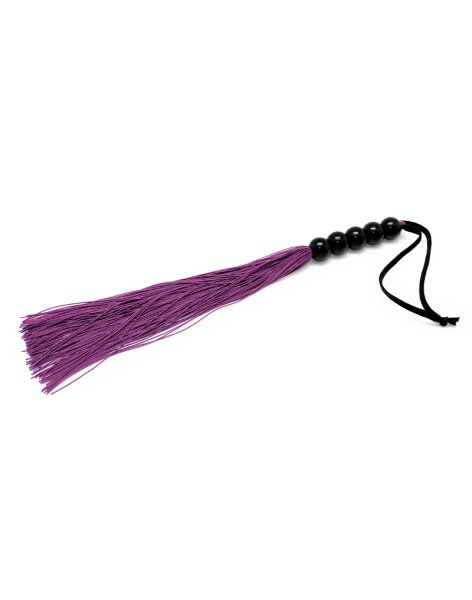 Rimba Silikon Flogger Lila Schwarz 38 cm