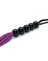 Rimba Silikon Flogger Lila Schwarz 38 cm