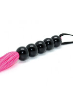 Rimba Silikon Flogger Rosa Schwarz 38 cm