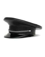 Rimba Polizei-Mütze Schwarz Silber S-M