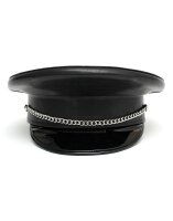 Rimba Polizei-Mütze Schwarz Silber S-M